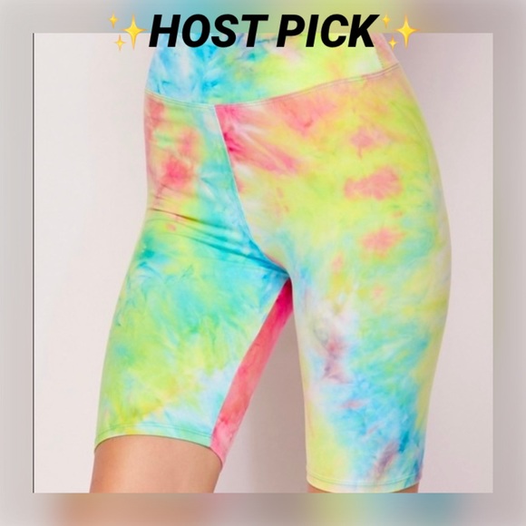 ✨HP✨ NEW Plus Size High Waist Tie Dye Bike Shorts - Picture 4 of 4